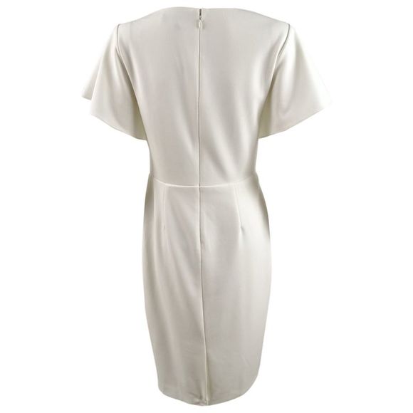 Lauren Ralph Lauren Women's Crepe Short-Sleeve Dress - Chic Cream - Picture 3 of 3
